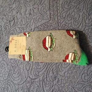 K. Bell Men's Santa Burger Socks Size 10-13 New